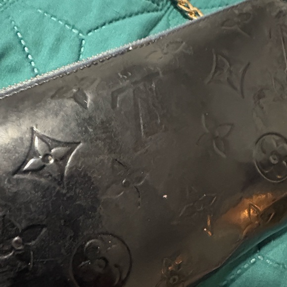 Louis Vuitton Black Embossed Clutch with Chain - Picture 2 of 7